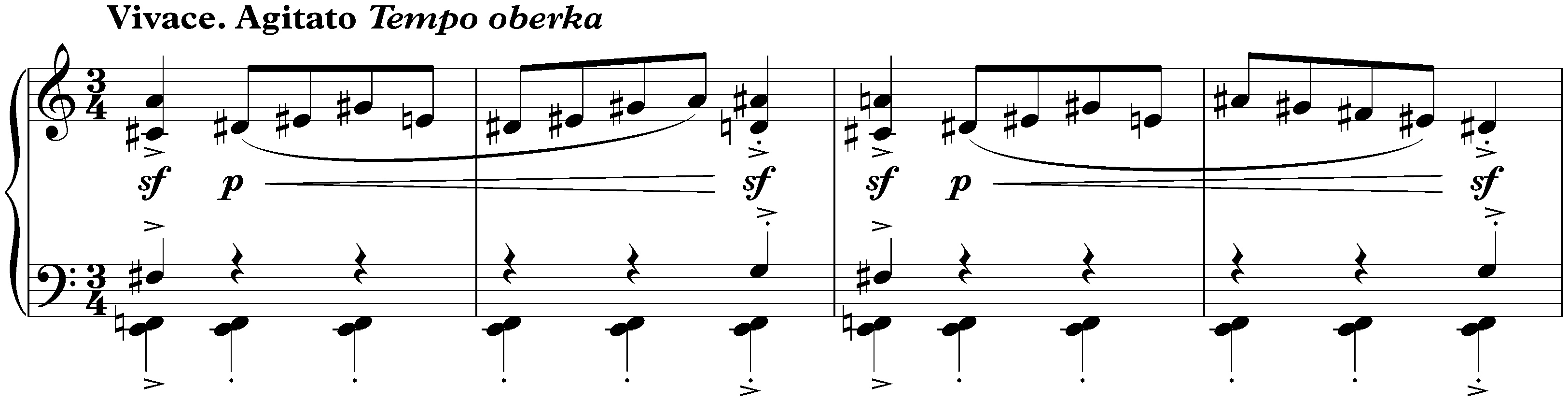 Twenty Mazurkas, op. 50; 18. Vivace. Agitato