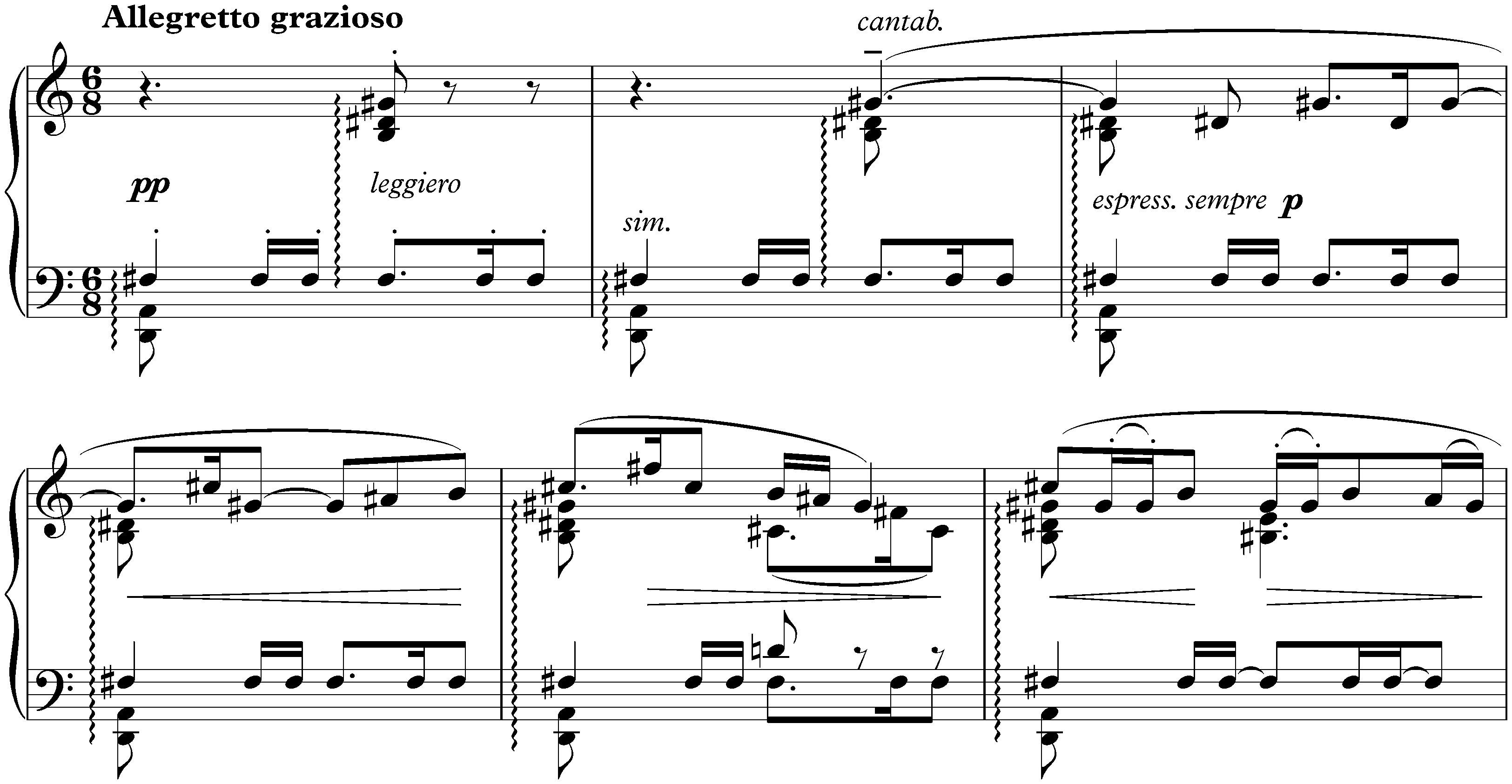 Métopes, op. 29; 3. Nausicaa