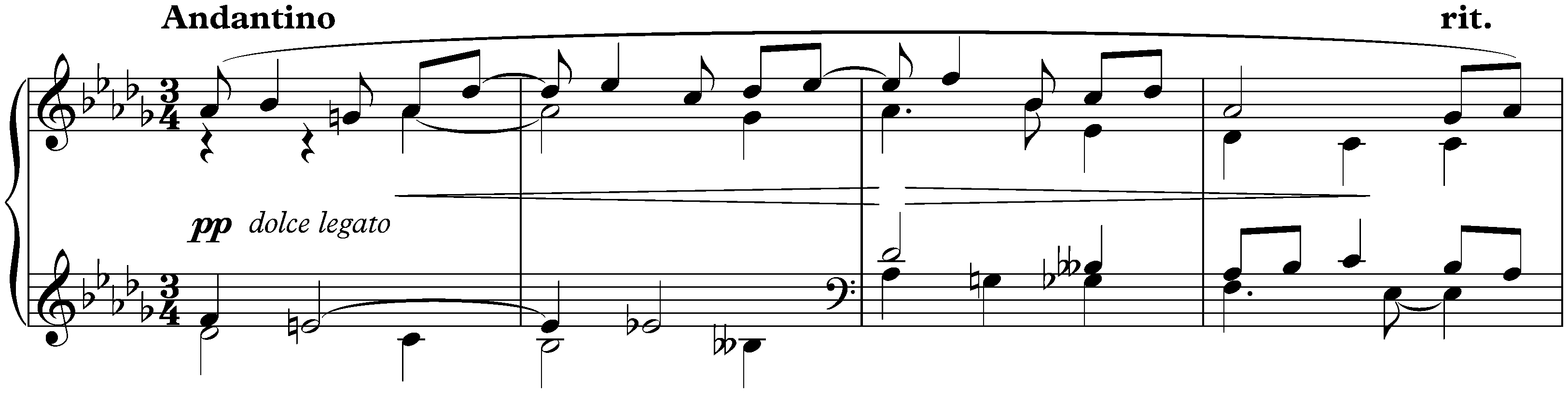 Nine Preludes, op. 1; 3. Andantino
