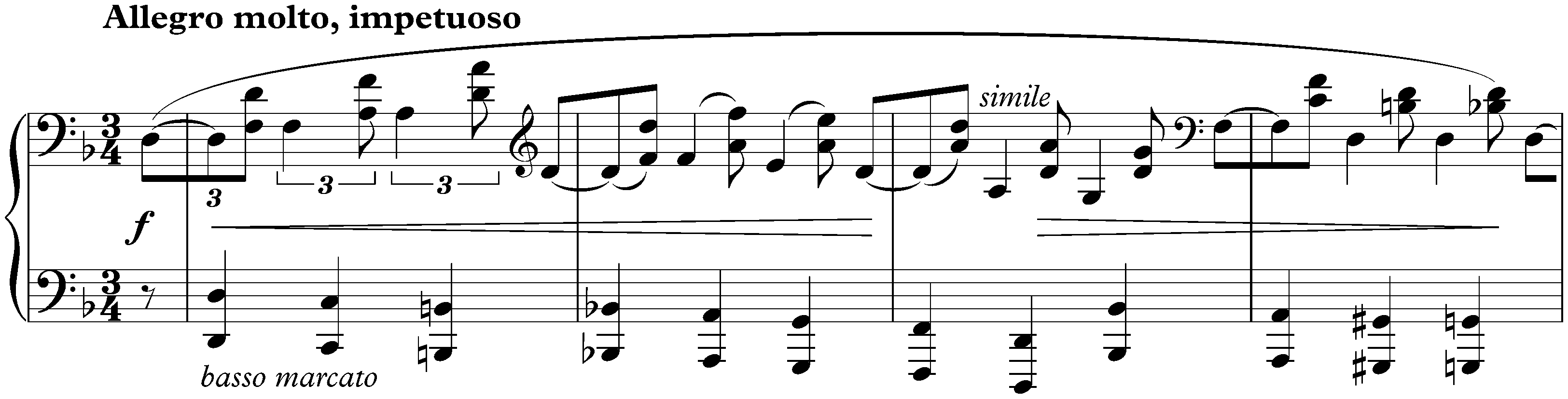 Nine Preludes, op. 1; 5. Allegro molto, impetuoso