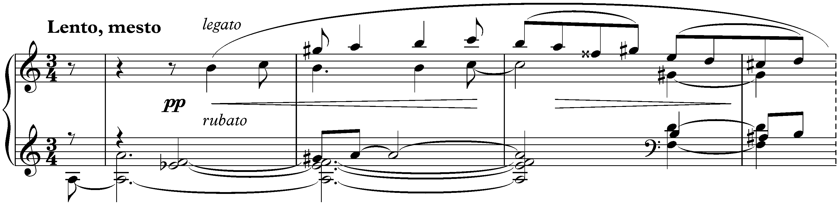 Nine Preludes, op. 1; 6. Lento, mesto