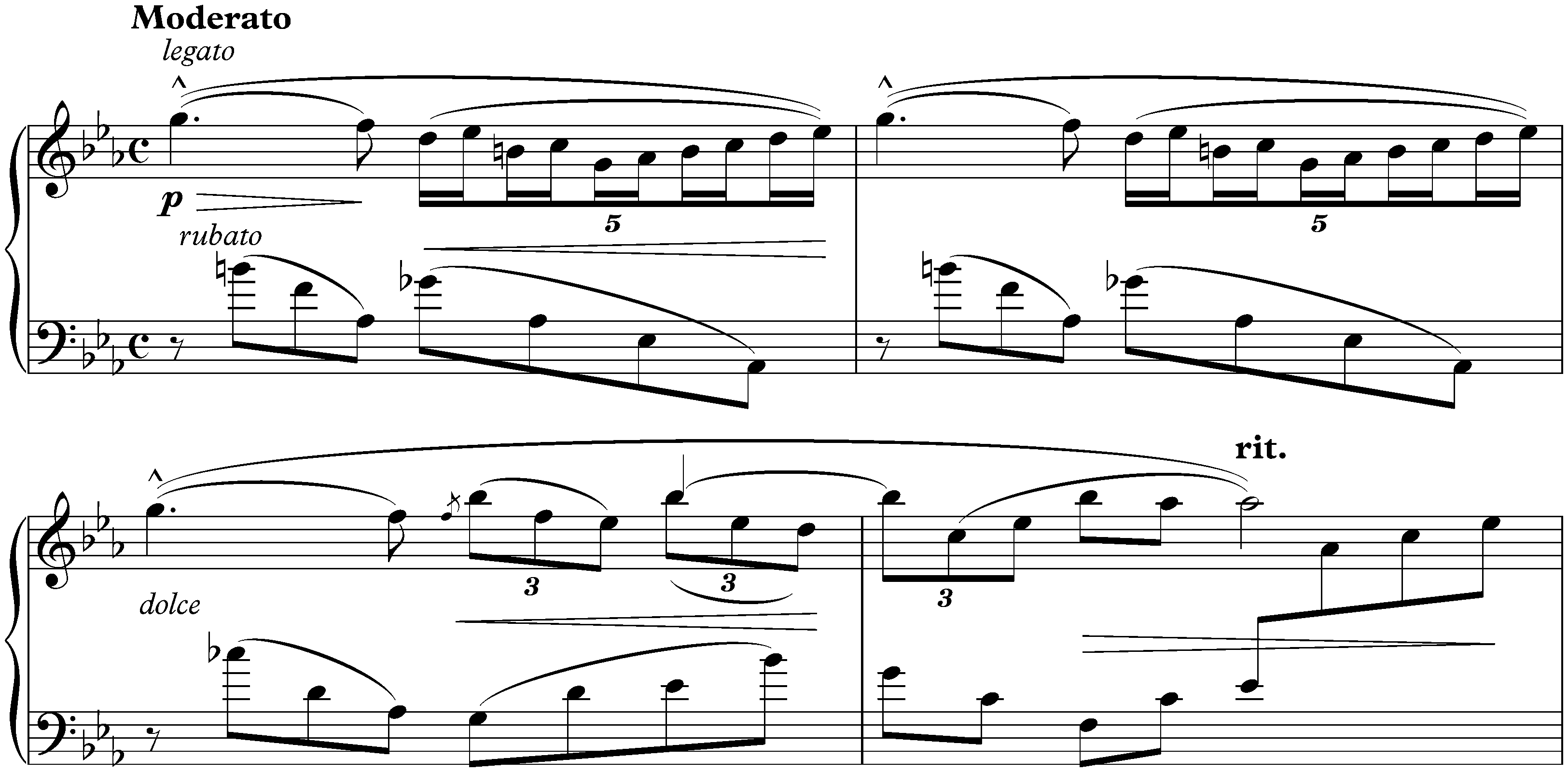 Nine Preludes, op. 1; 7. Moderato
