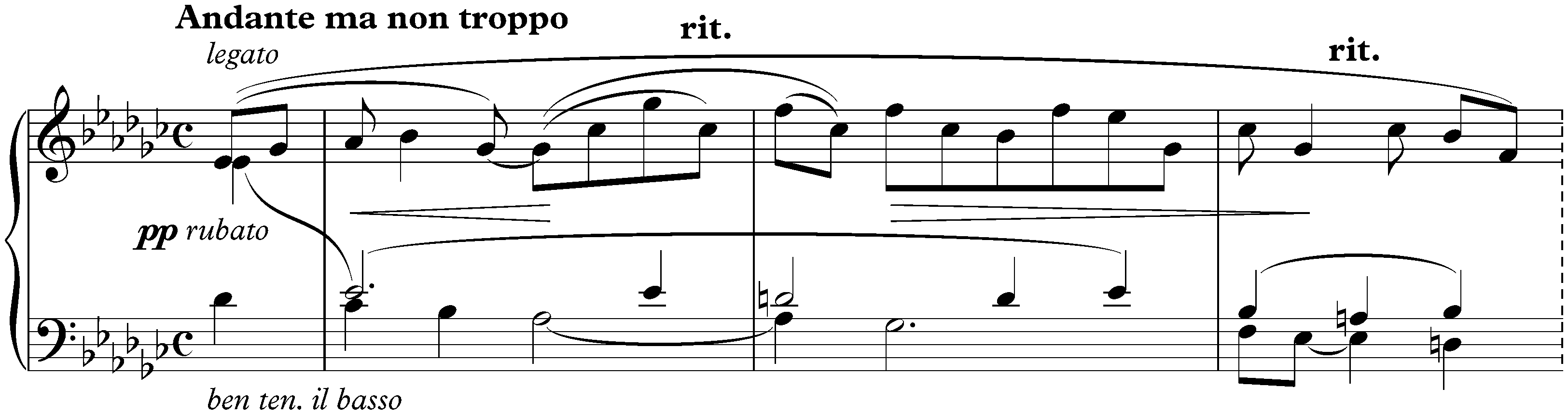Nine Preludes, op. 1; 8. Andante ma non troppo