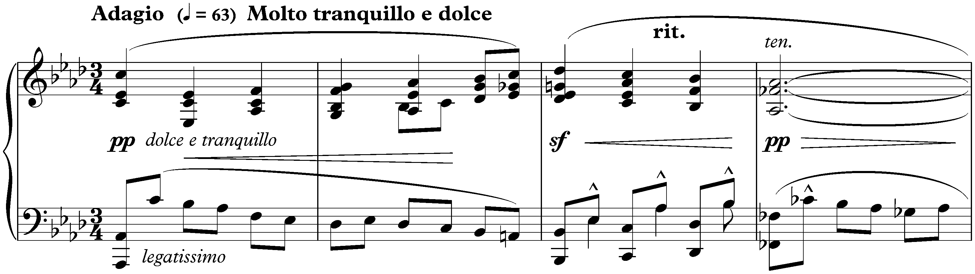 Sonata no. 1 in C minor, op. 8; 2. Adagio