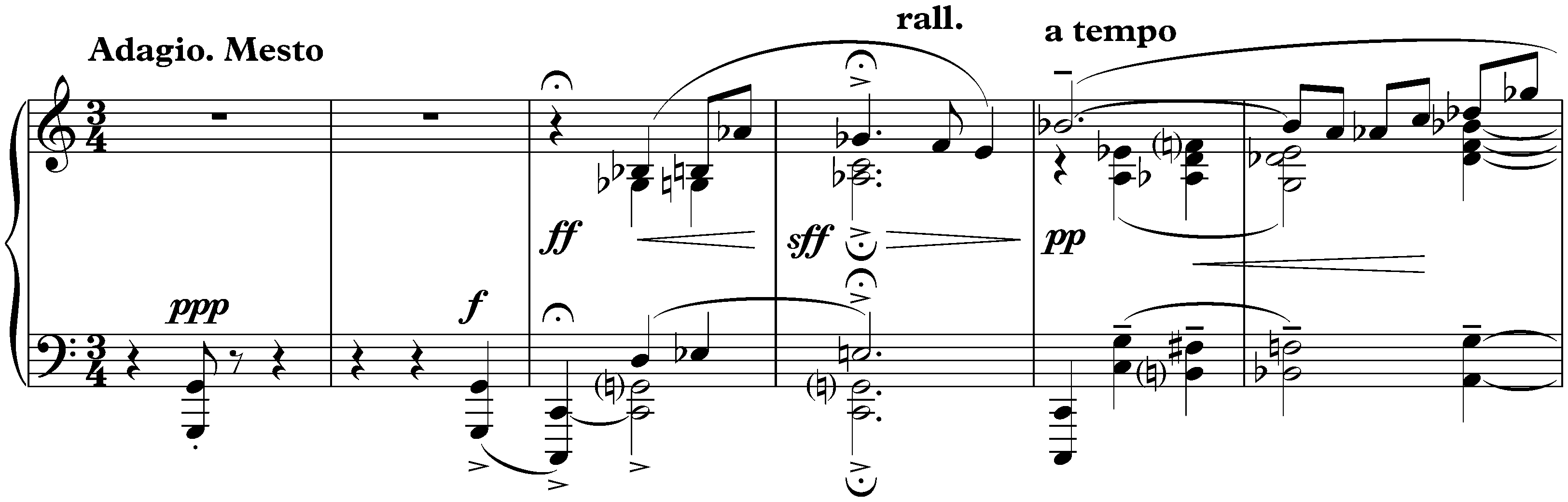 Sonata no. 3, op. 36; 2. Adagio. Mesto