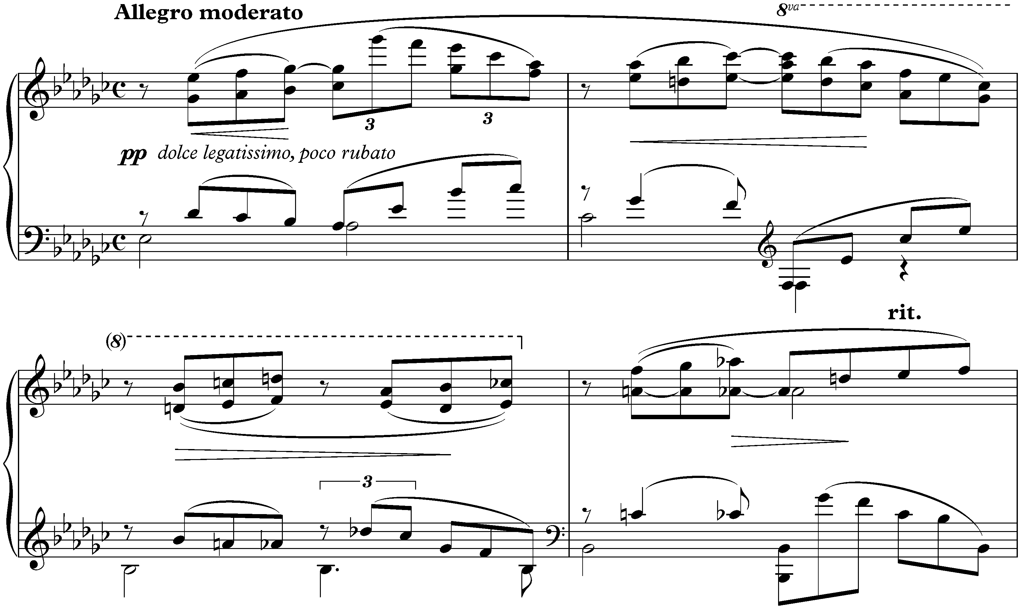 Four Studies, op. 4; 1. Allegro moderato