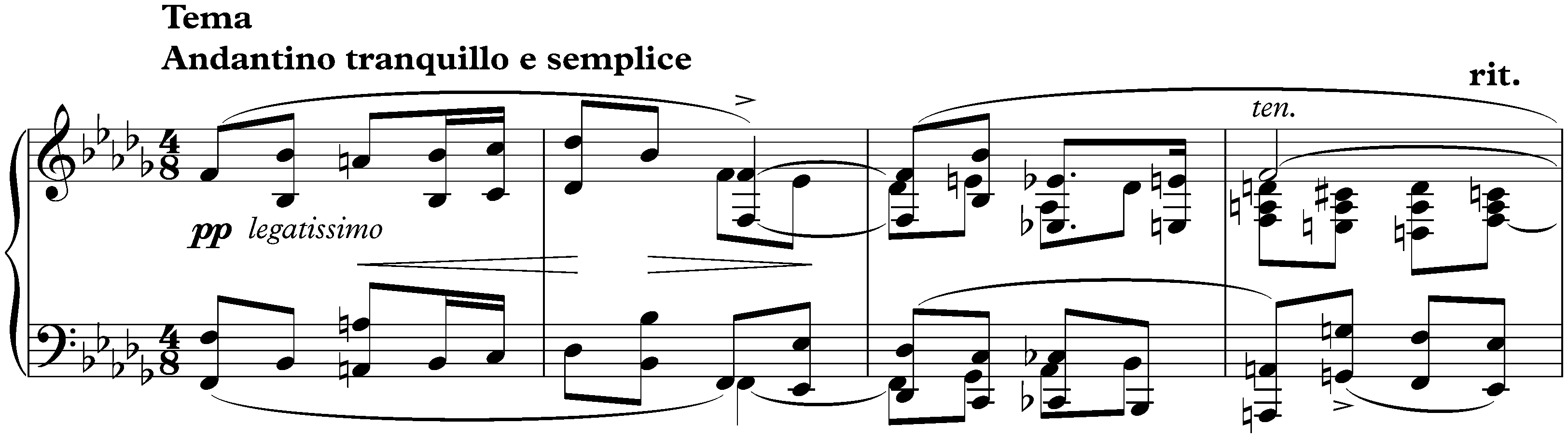 Variations in B-flat minor, op. 3